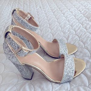 SOLD    Glittery Strappy Heels